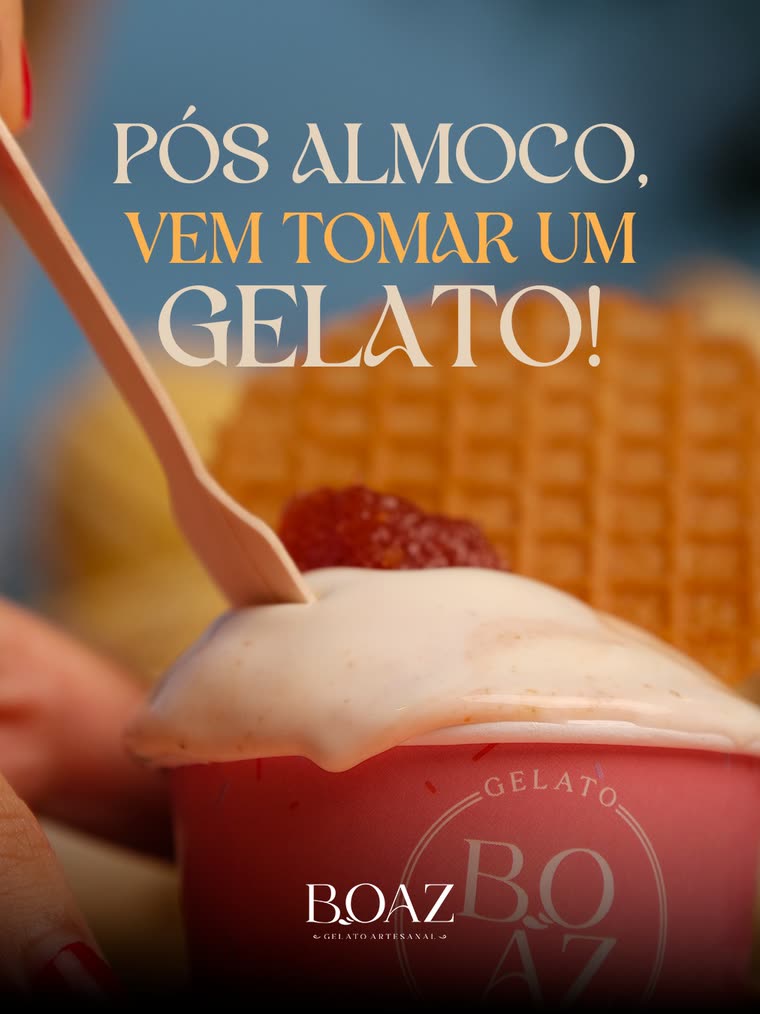 Gelato no copinho